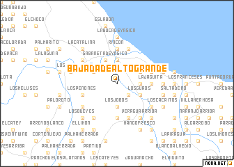 map of Bajada de Alto Grande