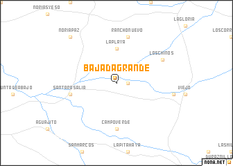 map of Bajada Grande