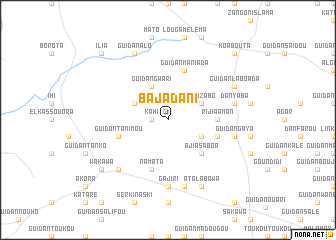 map of Bajadani