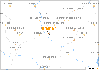 map of Bajada