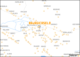 map of Bajagića Selo