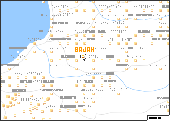 map of Baj‘ah