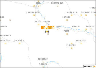 map of Bajaña