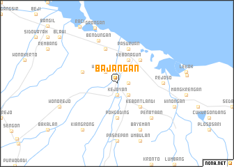 map of Bajangan