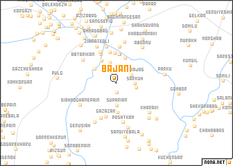 map of Bājānī
