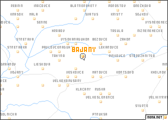 map of Bajany