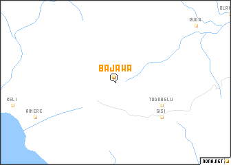 map of Bajawa