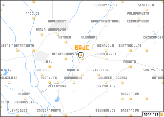 map of Bajč