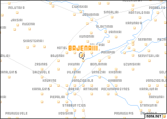 map of Bajėnai II