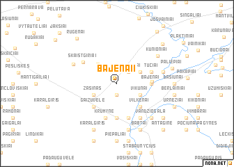 map of Bajėnai I