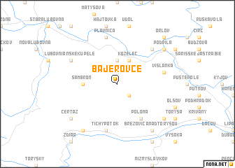 map of Bajerovce