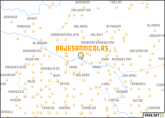 map of Baje San Nicolas