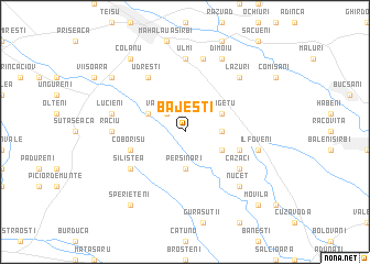 map of Băjeşti