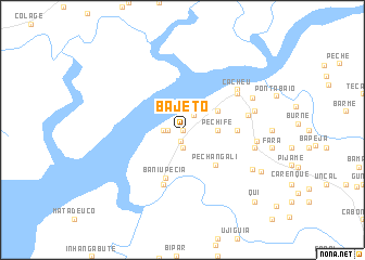 map of Bajeto