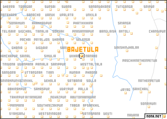 map of Bājetula