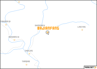 map of Bajianfang