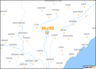 map of Bajiao