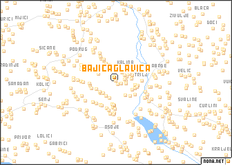 map of Bajića Glavica