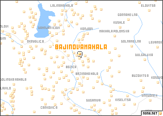 map of Bajinova Mahala