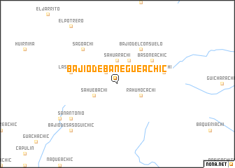 map of Bajío de Banegueachic