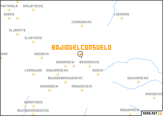 map of Bajío del Consuelo