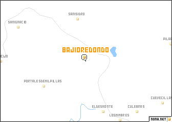 map of Bajío Redondo