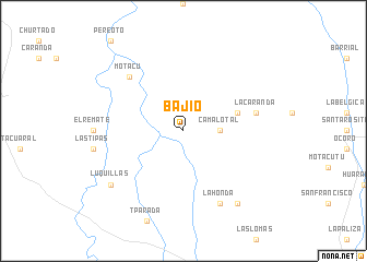 map of Bajío