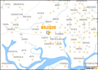 map of Bajique