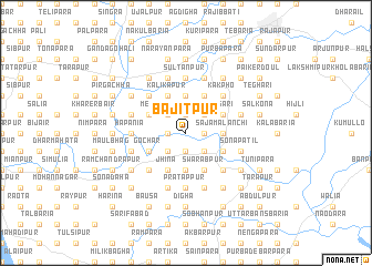 map of Bājitpur