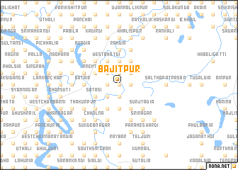 map of Bājitpur