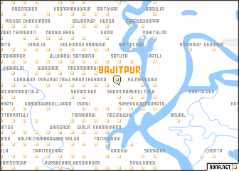 map of Bājitpur