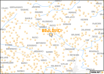 map of Bajlovići