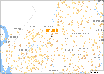 map of Bajna