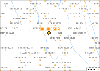 map of Bajnicska