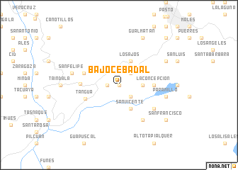 map of Bajo Cebadal