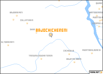 map of Bajo Chichereni