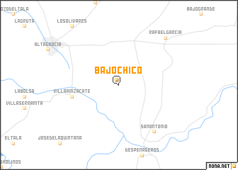 map of Bajo Chico