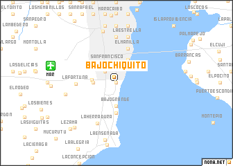 map of Bajo Chiquito