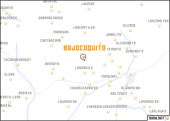 map of Bajo Coquito