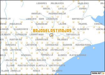 map of Bajo de las Tinajas