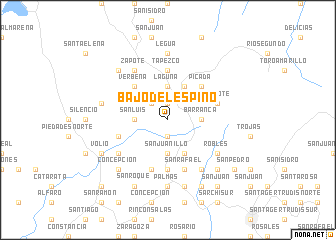 map of Bajo del Espino