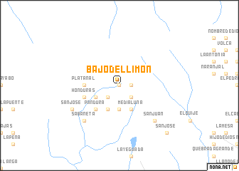 map of Bajo del Limón