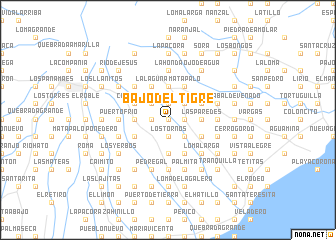 map of Bajo del Tigre