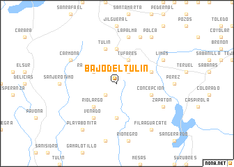 map of Bajo del Tulín