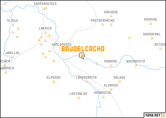 map of Bajo el Cacho