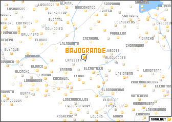 map of Bajo Grande