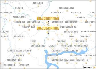 map of Bajo Grande