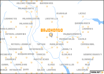 map of Bajo Hondo