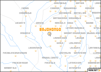 map of Bajo Hondo