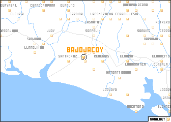 map of Bajo Jacoy